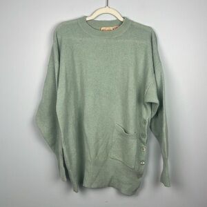 COS COB women’s large longline button detail vintage angora blend sweater